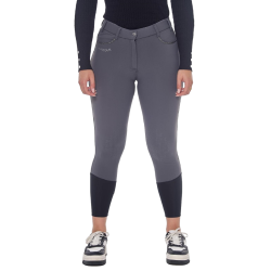Pantalon polaire équitation Harcour Jaipur Gris anthracite