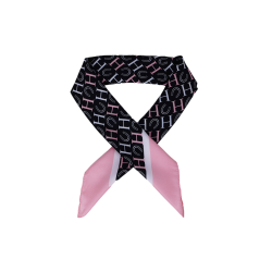 Foulard Harcour Sarja Noir / rose / blanc Foulard Harcour Sarja Noir / rose / blanc
