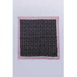 Foulard Harcour Sarja Noir / rose / blanc Foulard Harcour Sarja Noir / rose / blanc