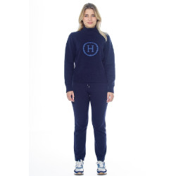 Pull Harcour Plaza femme Marine Bleu marine