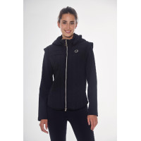 Veste bi-matières Harcour Hadar femme Noir