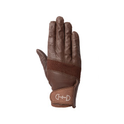 Gants cuir et mesh femme Horze Marron Gants cuir et mesh femme Horze Marron