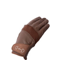 Gants cuir et mesh femme Horze Marron Gants cuir et mesh femme Horze Marron