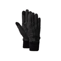 Gants en cuir PU doublés polaire Horze Noir Gants en cuir PU doublés polaire Horze Noir