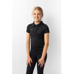 Polo fonctionnel à manches courtes Denise enfant Horze Bleu marine foncé