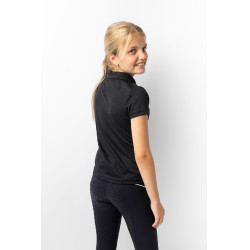 Polo fonctionnel à manches courtes Denise enfant Horze Bleu marine foncé