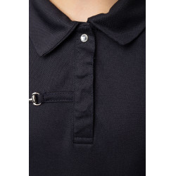 Polo fonctionnel à manches courtes Denise enfant Horze Bleu marine foncé