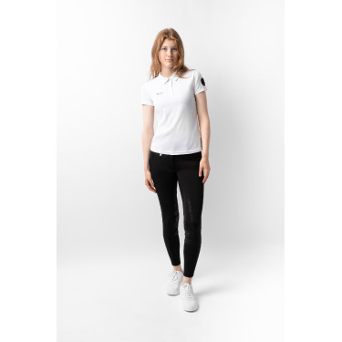 Polo fonctionnel à manches courtes Denise femme Horze Blanc Polo fonctionnel à manches courtes Denise femme Horze Blanc