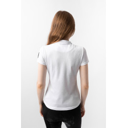 Polo fonctionnel à manches courtes Denise femme Horze Blanc Polo fonctionnel à manches courtes Denise femme Horze Blanc