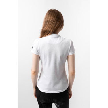 Polo fonctionnel à manches courtes Denise femme Horze Blanc Polo fonctionnel à manches courtes Denise femme Horze Blanc