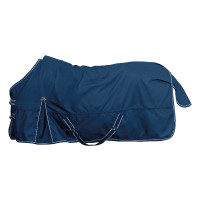 Couverture d'extérieur HKM Premium 1680D 200g doublée teddy Bleu foncé