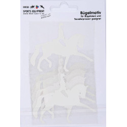 Motif thermocollant dressage HKM Blanc Motif thermocollant dressage HKM Blanc