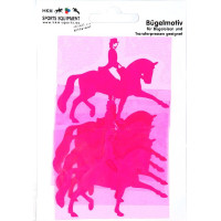 Motif thermocollant dressage HKM Framboise néon