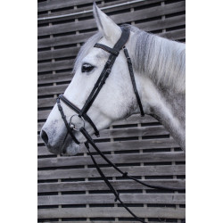 Bridon têtière anatomique Velazquez T de T Noir / beige Bridon têtière anatomique Velazquez T de T Noir / beige