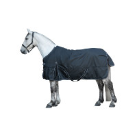 Couverture de pré Premium HKM 1680D 300g doublure lisse Bleu foncé Couverture de pré Premium HKM 1680D 300g doublure lisse Bleu foncé