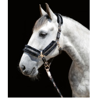 Licol Rosegold HKM Noir / or rose