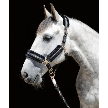 Licol Rosegold HKM Noir / or rose