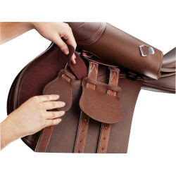 SELLE BATES MIXTE CAIR® TROUSSEQUIN CARRE Marron