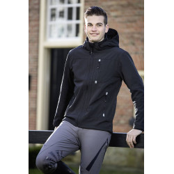Veste softshell HKM Sport homme Noir