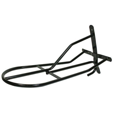 Porte-selle métallique montage mural noir HKM Porte-selle métallique montage mural noir HKM
