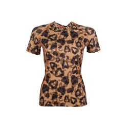 T-shirt Clolour Breeze manches courtes HKM Naturel Marron