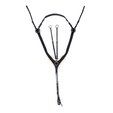 Collier de chasse Cambridge mouton synthétique HKM Noir