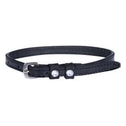 Lanières d'éperon HKM Crystal cuir verni Noir Lanières d'éperon HKM Crystal cuir verni Noir