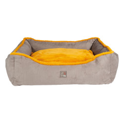 Lit pour chien Anam Cara Comfort HKM Taupe / doré jaune Gris
