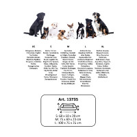 Lit pour chien Anam Cara Comfort HKM Taupe / doré jaune Gris