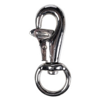 Mousqueton HKM à ressort à boulon Argenté Mousqueton HKM à ressort à boulon Argenté