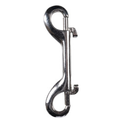 Mousqueton à double snap HKM Argenté Mousqueton à double snap HKM Argenté