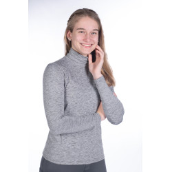 T-shirt manches longues col roulé Ruby HKM Gris