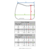 Tapis Equestrian HKM Bleu marine / jaune neon