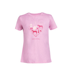 T-shirt enfants HKM I love horse riding Rose T-shirt enfants HKM I love horse riding Rose