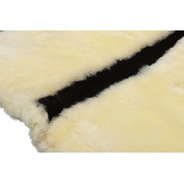 Amortisseur mouton véritable Style HKM Naturel Marron Amortisseur mouton véritable Style HKM Naturel Marron