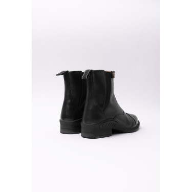 Boots cuir Rose fermeture éclair devant Horze Boots cuir Rose fermeture éclair devant Horze