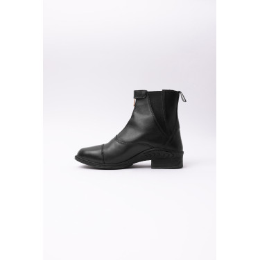 Boots cuir Rose fermeture éclair devant Horze Boots cuir Rose fermeture éclair devant Horze