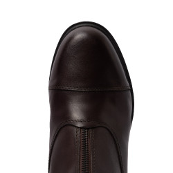 Boots cuir Rose fermeture éclair devant Horze Marron foncé