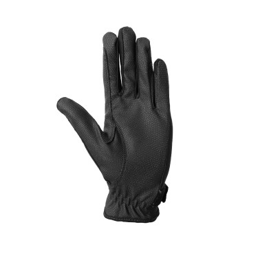 Gants d'équitation B Vertigo Laia femme avec logo imprimé Noir
