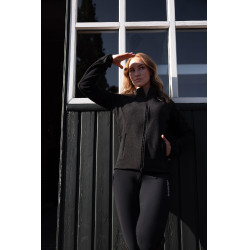 Veste d'équitation polaire stretch B Vertigo Cleo femme Noir