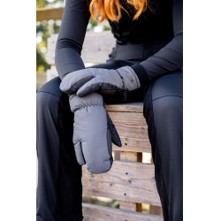 Mitaines 3 doigts réfléchissantes Horze Argent réfléchissant foncé Mitaines 3 doigts réfléchissantes Horze Argent réfléchissant foncé