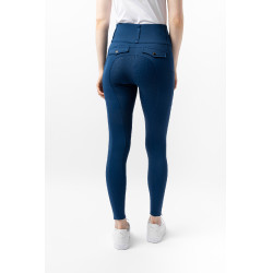 Legging thermique hybride Horze Anya full grip Deep sea blue Bleu Legging thermique hybride Horze Anya full grip Deep sea blue Bleu