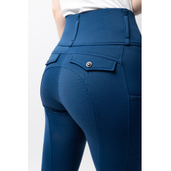 Legging thermique hybride Horze Anya full grip Deep sea blue Bleu Legging thermique hybride Horze Anya full grip Deep sea blue Bleu
