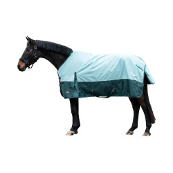 Couverture d'extérieur HKM Chester 600D 100g Turquoise / vert Bleu