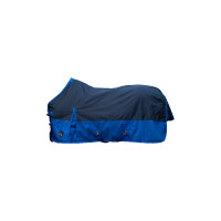 Couverture d'extérieur HKM Chester 600D doublure Lisse Bleu foncé