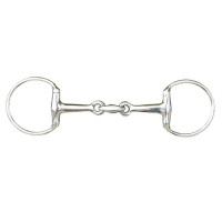 Mors à olive double brisure 18 mm en inox HKM Acier inoxydable