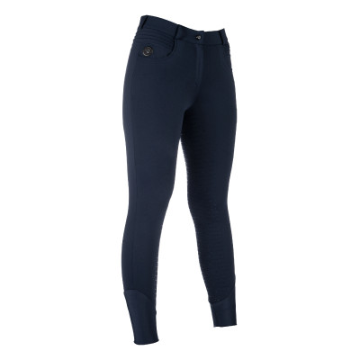 Pantalon HKM chauffant Comfort Style 1/1 siliconne sans batterie femme Bleu foncé