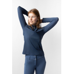 Chemise d'entraînement Horze Eloise Indigo vintage Bleu marine