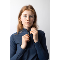 Chemise d'entraînement Horze Eloise Indigo vintage Bleu marine