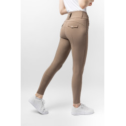 Pantalon d'équitation femme B Vertigo thermique grip intégral Enya Brun boue Beige Pantalon d'équitation femme B Vertigo thermique grip intégral Enya Brun boue Beige